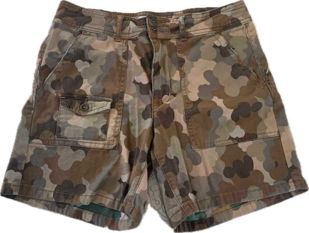 Anthropologie The Wanderer Sz 28 Camouflage Utility Shorts Waist: 30" Inseam: 6"